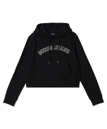 GUESS JEANS Hood Cropped Collegiate Sweat パーカー レディース