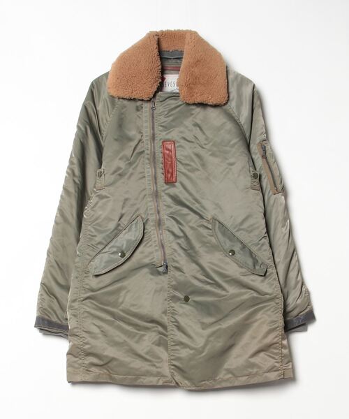 セヴシグ　中綿ジャケット　モッズコート　ミリタリージャケット　派手柄　個性的特価 セヴシグ 中綿ジャケット モッズコート ミリタリージャケット 派