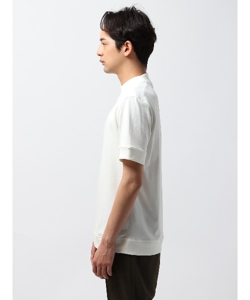 SUIT SQUARE（スーツスクエア）の「オフィT Tシャツ 半袖 ウォッシャブル プレーティング天竺（Tシャツ/カットソー・メンズ・ホワイト系/ブラック系/グレー系/ブラウン系・S/M/L/LL/3L）」の6枚目の写真