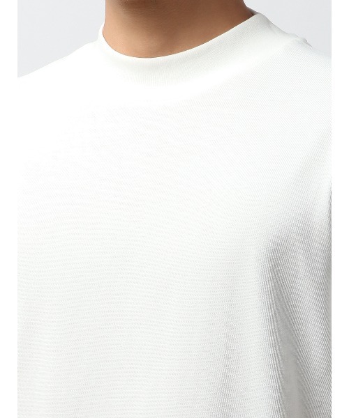 SUIT SQUARE（スーツスクエア）の「オフィT Tシャツ 半袖 ウォッシャブル プレーティング天竺（Tシャツ/カットソー・メンズ・ホワイト系/ブラック系/グレー系/ブラウン系・S/M/L/LL/3L）」の8枚目の写真
