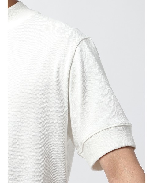 SUIT SQUARE（スーツスクエア）の「オフィT Tシャツ 半袖 ウォッシャブル プレーティング天竺（Tシャツ/カットソー・メンズ・ホワイト系/ブラック系/グレー系/ブラウン系・S/M/L/LL/3L）」の9枚目の写真