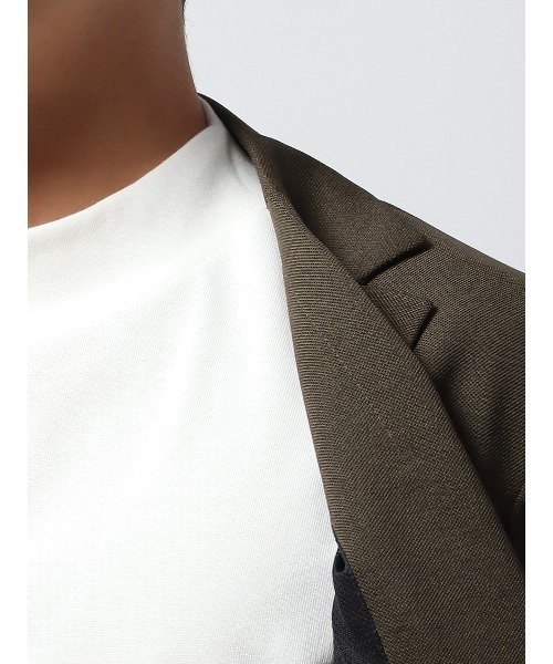 SUIT SQUARE（スーツスクエア）の「オフィT Tシャツ 半袖 ウォッシャブル プレーティング天竺（Tシャツ/カットソー・メンズ・ホワイト系/ブラック系/グレー系/ブラウン系・S/M/L/LL/3L）」の12枚目の写真
