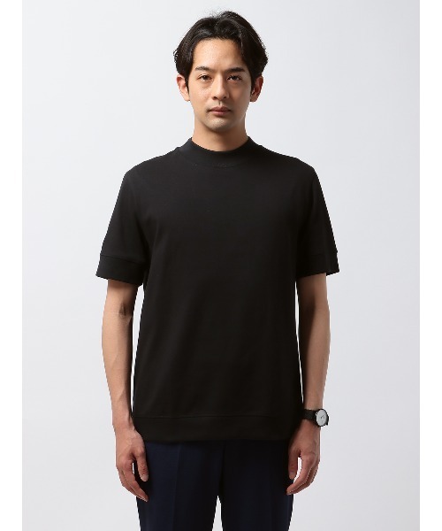 SUIT SQUARE（スーツスクエア）の「オフィT Tシャツ 半袖 ウォッシャブル プレーティング天竺（Tシャツ/カットソー・メンズ・ホワイト系/ブラック系/グレー系/ブラウン系・S/M/L/LL/3L）」の14枚目の写真