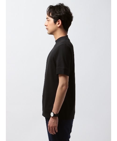 SUIT SQUARE（スーツスクエア）の「オフィT Tシャツ 半袖 ウォッシャブル プレーティング天竺（Tシャツ/カットソー・メンズ・ホワイト系/ブラック系/グレー系/ブラウン系・S/M/L/LL/3L）」の15枚目の写真