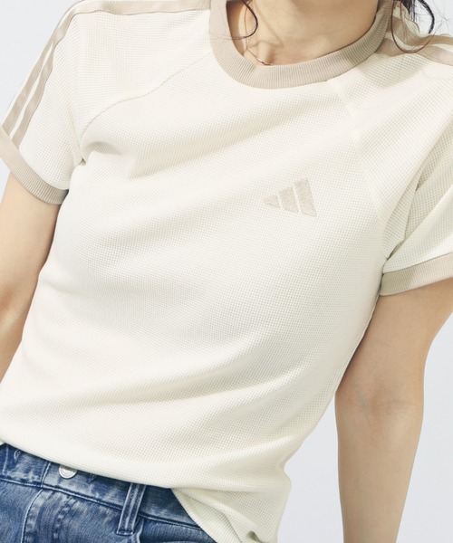 adidas ワッフル Tシャツ adidas アディダス ワッフル Tシャツ 半袖 男女兼用 S-XLサイズ