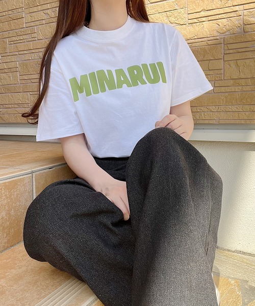 Nana(ナナ)の「ロゴプリントTシャツ(Tシャツ/カットソー・レディース・ホワイト・FREE)」の1枚目の写真