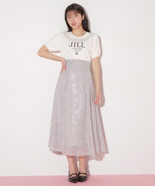 JILL by JILL STUART(ジルバイジルスチュアート)の「◇スパンコール刺繍シアースカート(スカート・レディース・グレー/ラベンダー・SMALL/MEDIUM)」の22枚目の写真