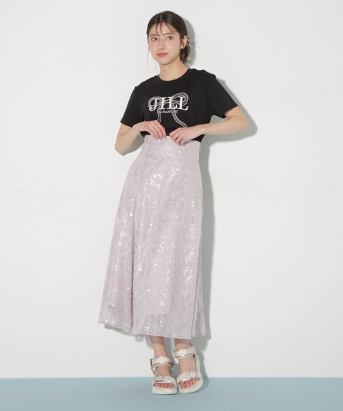JILL by JILL STUART(ジルバイジルスチュアート)の「◇スパンコール刺繍シアースカート(スカート・レディース・グレー/ラベンダー・SMALL/MEDIUM)」の18枚目の写真