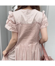 PINK HOUSE（ピンクハウス）の「配色ローンレイヤードワンピース