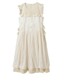 PINK HOUSE（ピンクハウス）の「配色ローンレイヤードワンピース