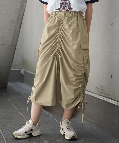 ILL'S(イルズ)の「リップストップ カーゴスカート レディース(スカート・レディース・ベージュ/ブラック/カーキ・FREE)」の22枚目の写真