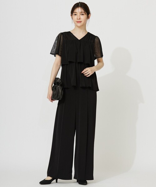 【SINSS】24AW セットアップ(ジャケット+ワイドパンツ) Wide straight slacks / ワイドストレートスラックス