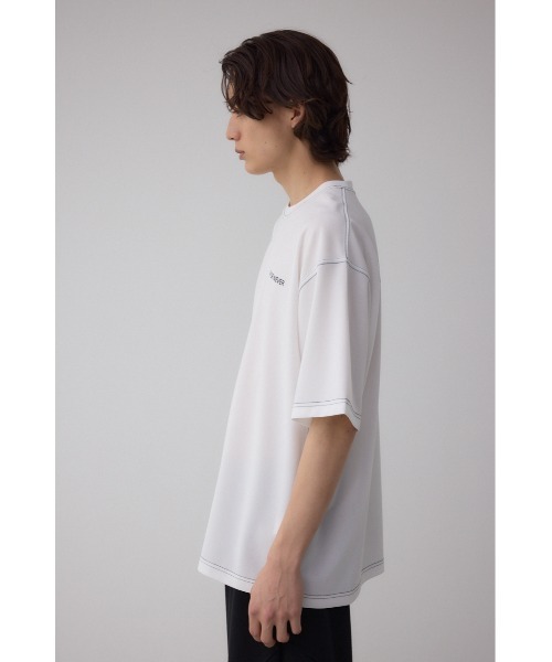 AZUL by moussy(アズールバイマウジー)の「オープンステッチロゴTシャツ(Tシャツ/カットソー・メンズ・ライトパープル/ホワイト/ライトグレー/ブラック/ライトブルー・MEDIUM/LARGE)」の13枚目の写真