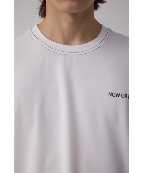 AZUL by moussy(アズールバイマウジー)の「オープンステッチロゴTシャツ(Tシャツ/カットソー・メンズ・ライトパープル/ホワイト/ライトグレー/ブラック/ライトブルー・MEDIUM/LARGE)」の15枚目の写真