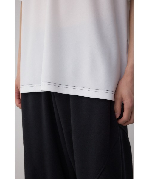 AZUL by moussy(アズールバイマウジー)の「オープンステッチロゴTシャツ(Tシャツ/カットソー・メンズ・ライトパープル/ホワイト/ライトグレー/ブラック/ライトブルー・MEDIUM/LARGE)」の20枚目の写真