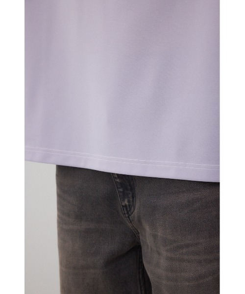 AZUL by moussy(アズールバイマウジー)の「オープンステッチロゴTシャツ(Tシャツ/カットソー・メンズ・ライトパープル/ホワイト/ライトグレー/ブラック/ライトブルー・MEDIUM/LARGE)」の8枚目の写真