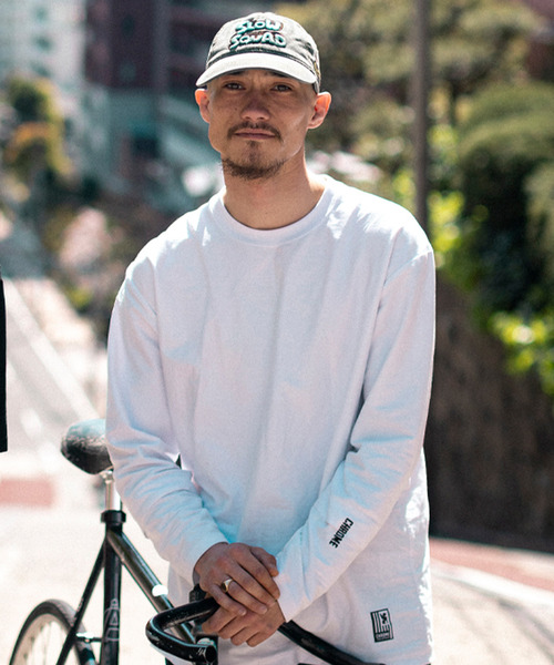 【Mサイズ試着のみ】クローム ライムストーン ケーブ ロングスリーブ ティー CHROME / クローム ］Limestornecave LS TEE OG LOGO / ライム