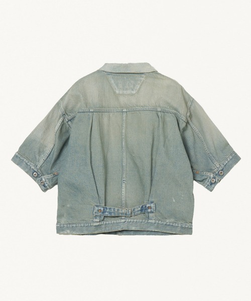 FORSOMEONE(フォーサムワン)の「FORSOMEONE T-BACK DESTROY SHIRT(シャツ/ブラウス・メンズ・ブラック/インディゴブルー・48)」の5枚目の写真