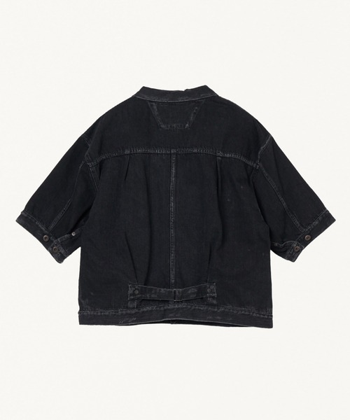 FORSOMEONE(フォーサムワン)の「FORSOMEONE T-BACK DESTROY SHIRT(シャツ/ブラウス・メンズ・ブラック/インディゴブルー・48)」の6枚目の写真