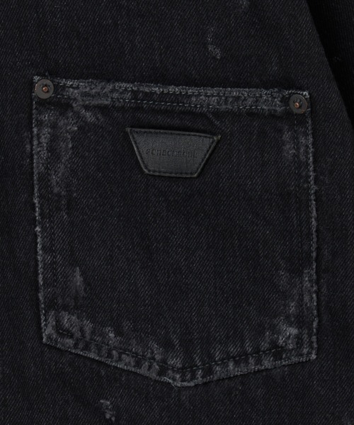 FORSOMEONE(フォーサムワン)の「FORSOMEONE T-BACK DESTROY SHIRT(シャツ/ブラウス・メンズ・ブラック/インディゴブルー・48)」の12枚目の写真