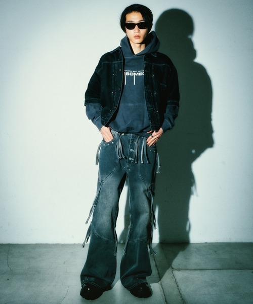FORSOMEONE(フォーサムワン)の「FORSOMEONE T-BACK DESTROY SHIRT(シャツ/ブラウス・メンズ・ブラック/インディゴブルー・48)」の14枚目の写真