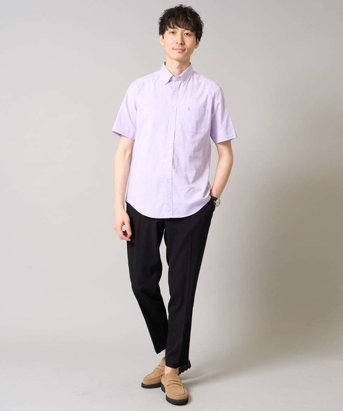 a.v.v(アーヴェヴェ)の「【接触冷感/イージーケア】オックス ワンポイント刺繍半袖シャツ【速乾/毛玉になりにくい】(シャツ/ブラウス・メンズ・ブルー/ラベンダー/ネイビー・52/50/48/46/44)」の18枚目の写真