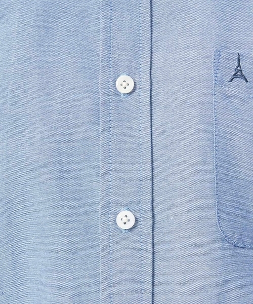 a.v.v（アーヴェヴェ）の「【接触冷感/イージーケア】オックス　ワンポイント刺繍半袖シャツ【速乾/毛玉になりにくい】（シャツ/ブラウス・メンズ・ブルー/ラベンダー/ネイビー・52/50/48/46/44）」の18枚目の写真