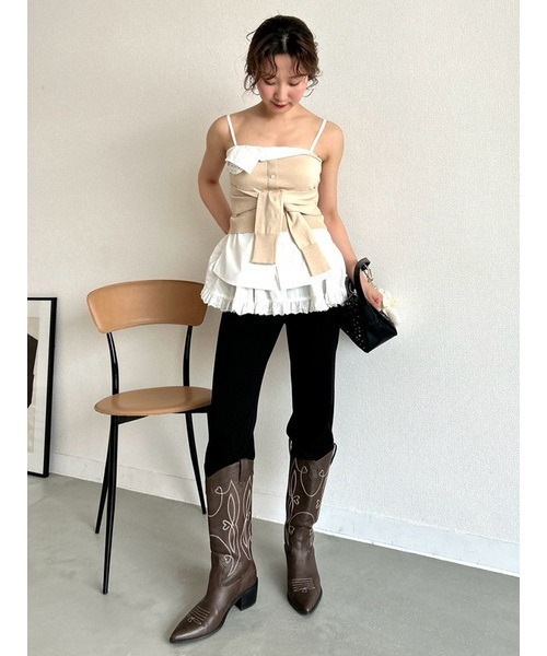 セール】レイヤードフレアパンツ（その他パンツ）｜LILY BROWN（リリー