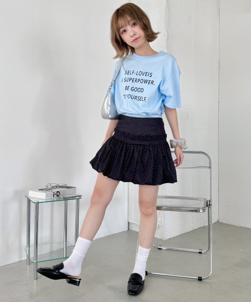 SOLLON.(ソルロン)の「バルーンドットミニスカパン(スカート・レディース・ホワイト/ブラック・M)」の17枚目の写真