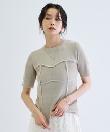 【ZOZO・一部店舗限定】ビスチェレイヤードニット【半袖】