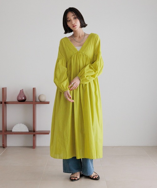 セール】ボイルギャザーワンピース 451917（ワンピース）｜LOWRYS FARM