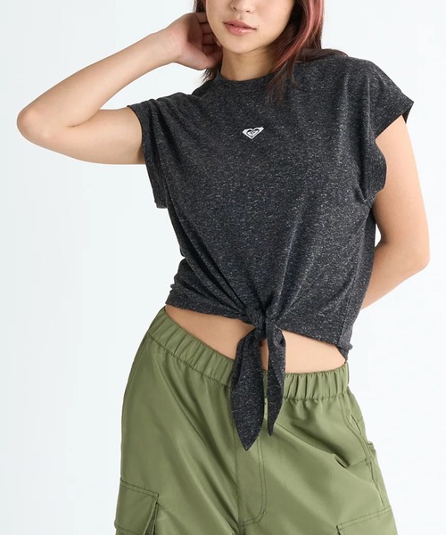 ROXY(ロキシー)の「【ROXY/ロキシー】25SS RHYTHM OF LOVE/裾リボン付きノースリーブトップス(Tシャツ/カットソー・レディース・ブラック/ホワイト・MEDIUM/LARGE)」の8枚目の写真