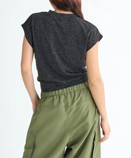 ROXY(ロキシー)の「【ROXY/ロキシー】25SS RHYTHM OF LOVE/裾リボン付きノースリーブトップス(Tシャツ/カットソー・レディース・ブラック/ホワイト・MEDIUM/LARGE)」の10枚目の写真