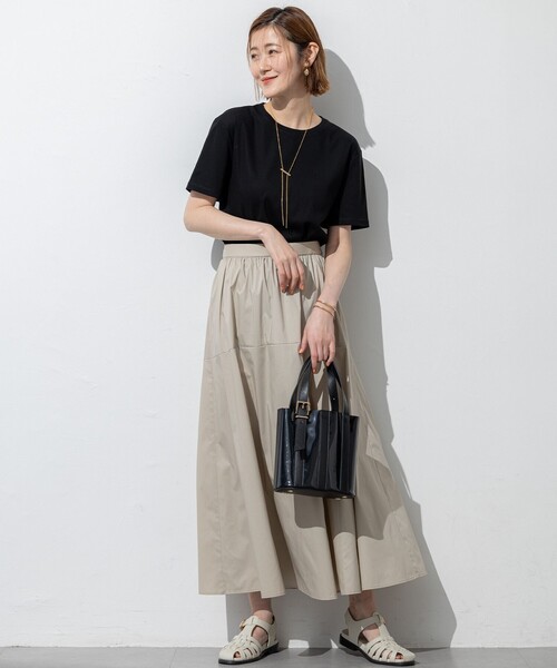 23区 S（ニジュウサンクチイサイサイズ）の「【速乾性/汗じみ防止】ベーシック IT Tシャツ（Tシャツ/カットソー・レディース・ブラック系/ホワイト系・32）」の11枚目の写真