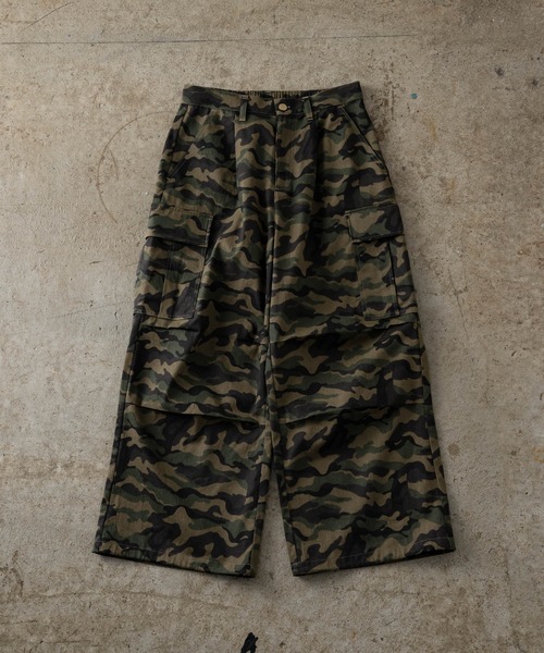 リアルツリーカモフラージュカーゴパンツ camouflage/real tree military cargo pants - 迷彩/リアル