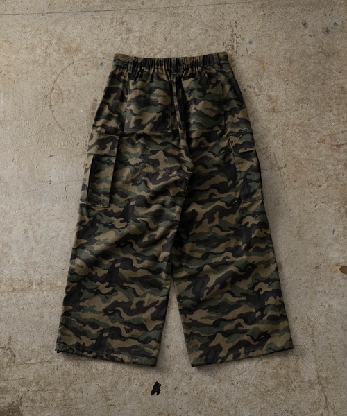 camouflage/real tree military cargo pants - 迷彩/リアル