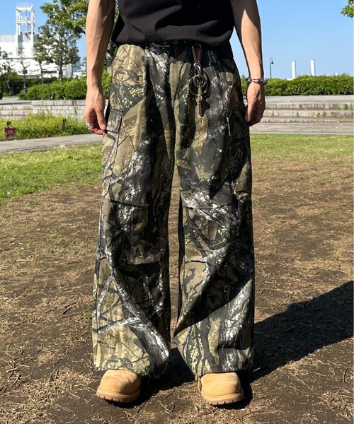 迷彩　カーゴパンツ　リアルツリー camouflage/real tree military cargo pants - 迷彩/リアル