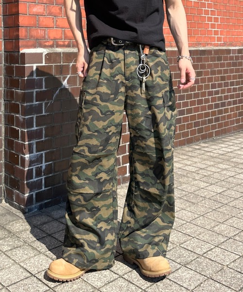 迷彩　カーゴパンツ　リアルツリー camouflage/real tree military cargo pants - 迷彩/リアル