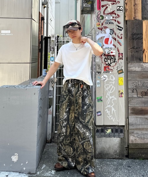 リアルツリーカモフラージュカーゴパンツ camouflage/real tree military cargo pants - 迷彩/リアル