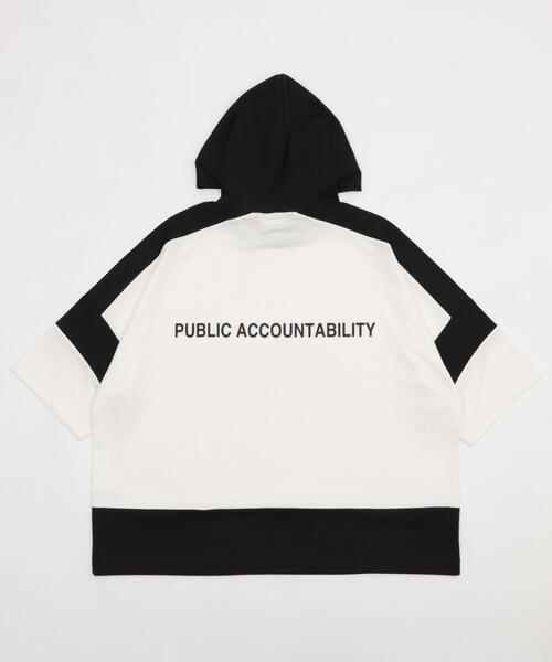 BROWNY(ブラウニー)の「BROWNY/ドルマンポンチフードT(Tシャツ/カットソー・メンズ・ホワイト/サックスブルー・MEDIUM/LARGE)」の10枚目の写真