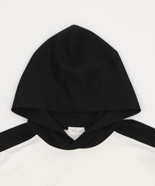 BROWNY(ブラウニー)の「BROWNY/ドルマンポンチフードT(Tシャツ/カットソー・メンズ・ホワイト/サックスブルー・MEDIUM/LARGE)」の11枚目の写真