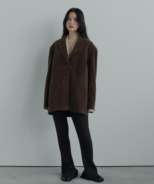 anuke（アンヌーク）の「Eco Suede Jacket（テーラードジャケット
