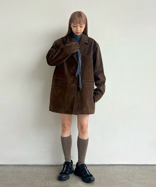 Eco Suede Jacket（テーラードジャケット）｜anuke（アンヌーク）の