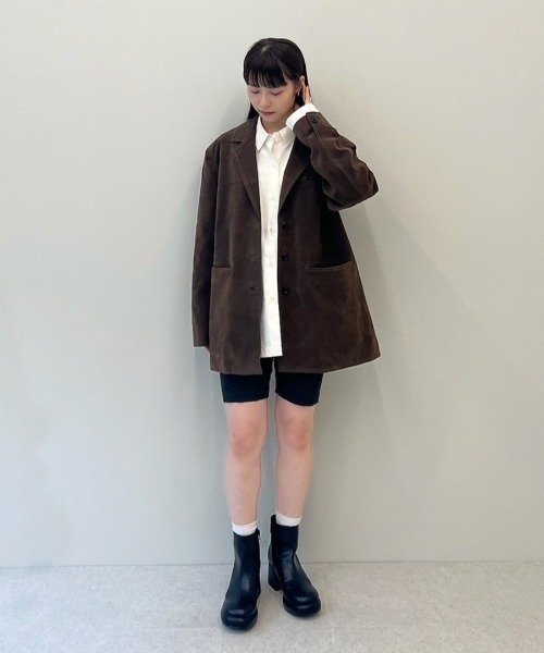 Eco Suede Jacket（テーラードジャケット）｜anuke（アンヌーク）の