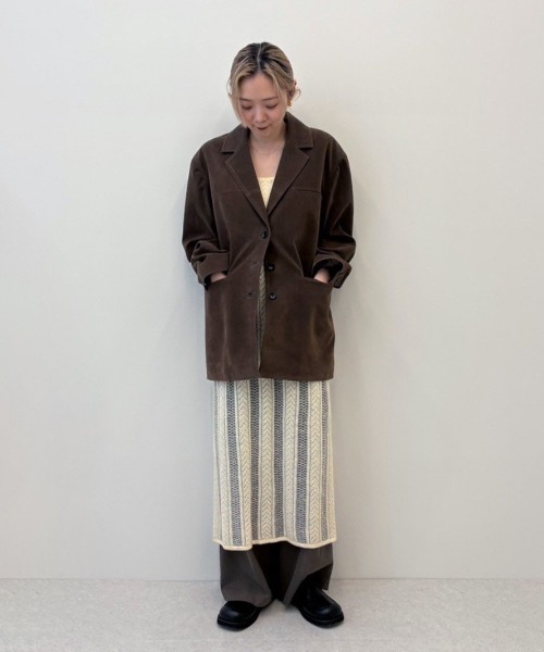 Eco Suede Jacket（テーラードジャケット）｜anuke（アンヌーク）の