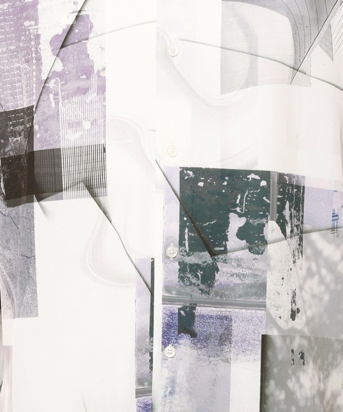 HARE（ハレ）の「【WEB限定】マルチマテリアルパターンシャツSS(HARE)（シャツ/ブラウス・メンズ・ホワイト系その他/ブルー系その他/グリーン系その他/ブラック系その他/ブラック系その他2・MEDIUM/SMALL/LARGE）」の17枚目の写真