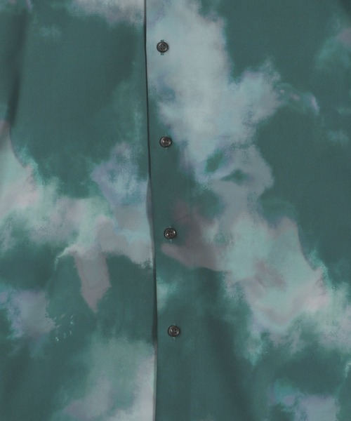 HARE（ハレ）の「【WEB限定】マルチマテリアルパターンシャツSS(HARE)（シャツ/ブラウス・メンズ・ホワイト系その他/ブルー系その他/グリーン系その他/ブラック系その他/ブラック系その他2・MEDIUM/SMALL/LARGE）」の16枚目の写真