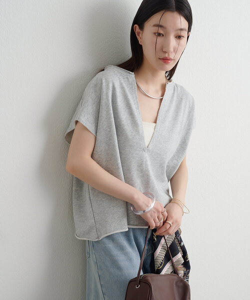 セール】スウェットVプルオーバー（Tシャツ/カットソー