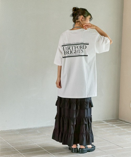 LEPSIM（レプシィム）の「BIGロゴチュニックワンピース　490274（チュニック・レディース・ブラック/アイボリー/チャコールグレー/オフホワイト・FREE）」の10枚目の写真