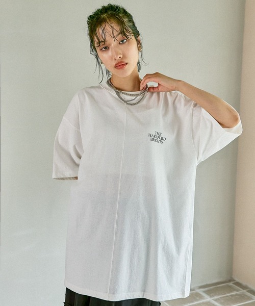 LEPSIM（レプシィム）の「BIGロゴチュニックワンピース　490274（チュニック・レディース・ブラック/アイボリー/チャコールグレー/オフホワイト・FREE）」の11枚目の写真